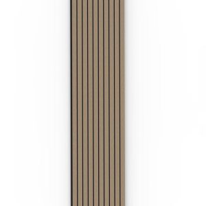 Walnut Acoustic Wood Wall Panel Wide Slat Series 2 - 240x60cm