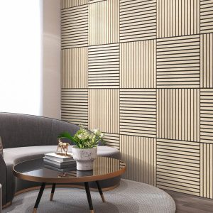 Oak Acoustic Wood Wall Panel Tiles Series