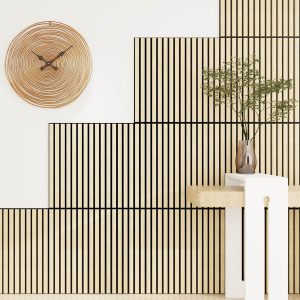 Washed Oak Acoustic Wood Wall Panel Tiles Series 1 - 60x60cm