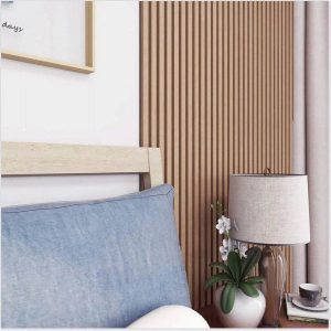 Walnut Acoustic Wood Wall Panel Thin Slat